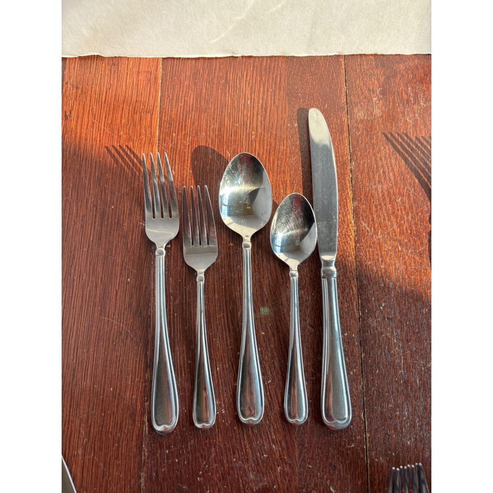 Cambridge Allure Sand Stainless Flatware Silverware Discontinued Set Mixed Lot